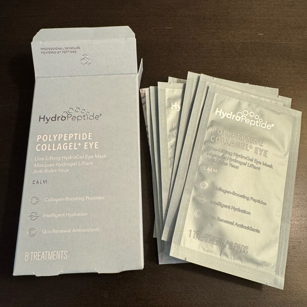 HydroPeptide PolyPeptide Collagel Eye Mask 8 Pack Full Size NIB